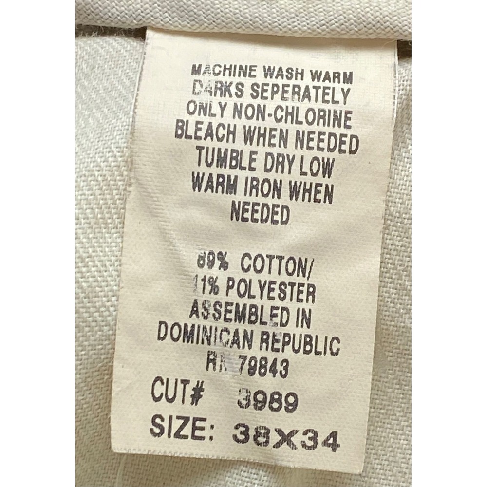 Baracuta Mens 38x34 Wide Wale Corduroy Pleated Pants Brown Olive Straight Leg - Picture 13 of 14